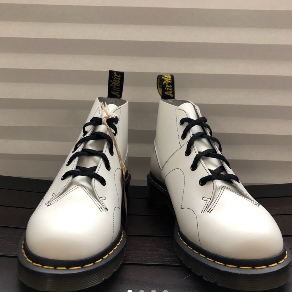 Dr Martens Church Boots White/Black